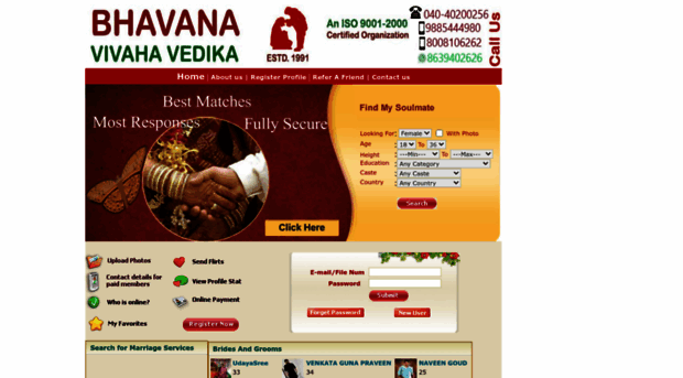 bhavanamarriage.com