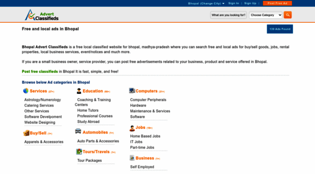 bhopal.advertclassifieds.in