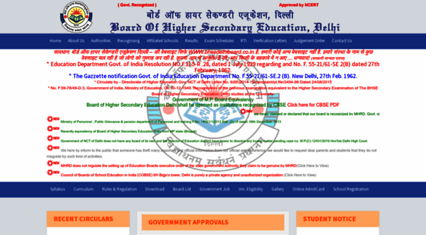 bhsedelhiboard.co.in