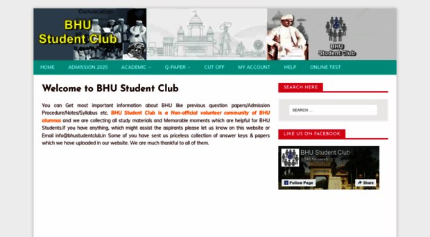 bhustudentclub.in