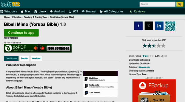 bibeli-mimo-yoruba-bible.soft112.com