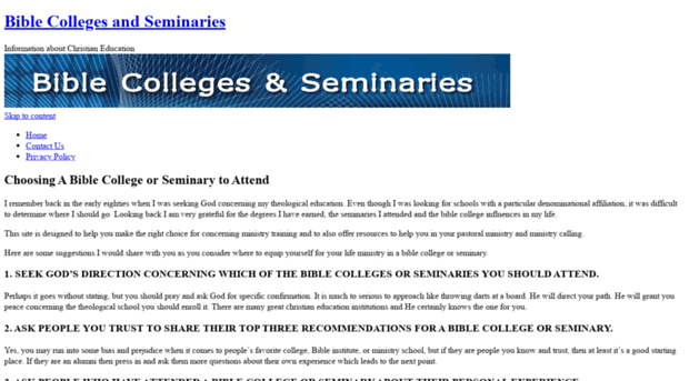 biblecollegesandseminaries.com