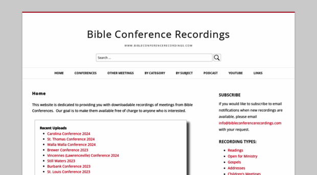 bibleconferencerecordings.com