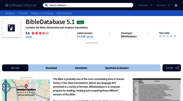 bibledatabase.software.informer.com