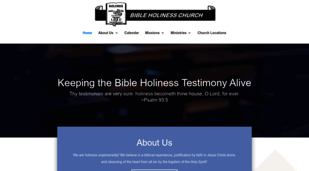 bibleholinesschurch.net