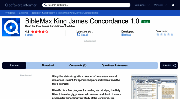 biblemax-king-james-concordance.software.informer.com