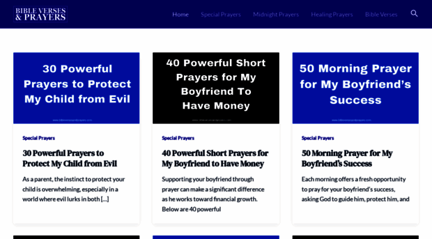 bibleversesandprayers.com