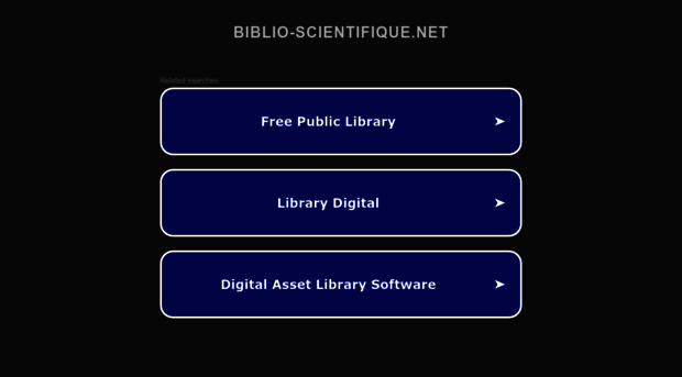 biblio-scientifique.net