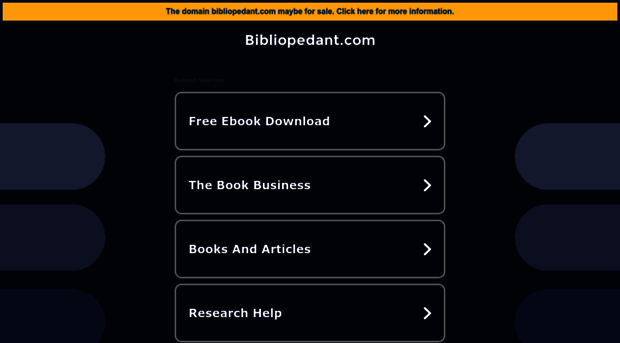 bibliopedant.com