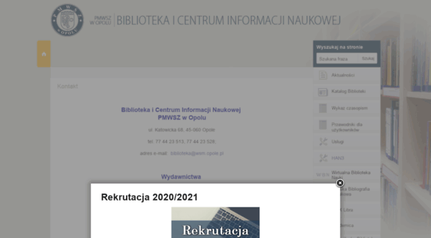 biblioteka.pmwsz.opole.pl