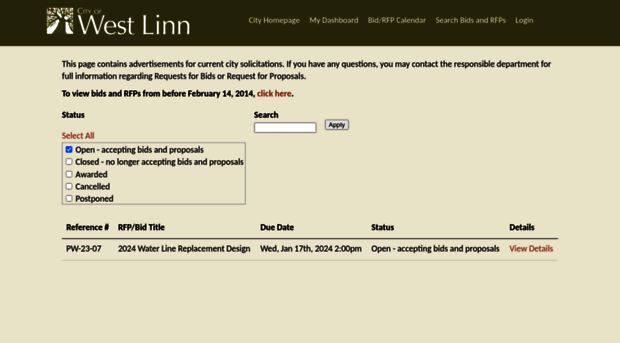 bids.westlinnoregon.gov