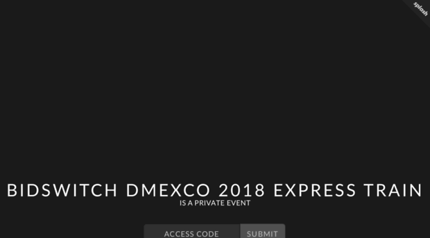 bidswitchdmexcoexpresstrain2018.splashthat.com