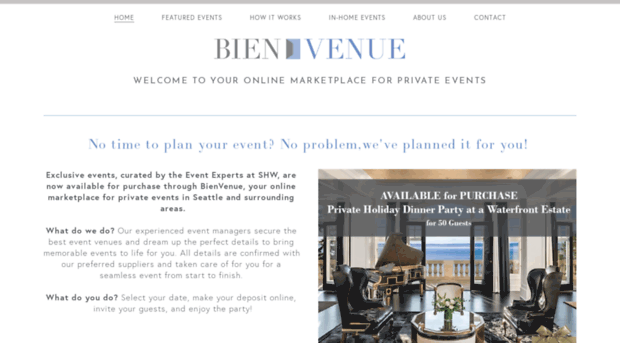 bienvenueevents.com