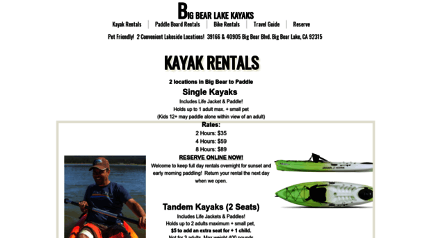 bigbearlakekayakrentals.com