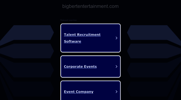 bigbertentertainment.com