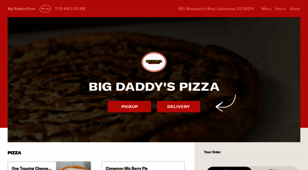 bigdaddyspizzamenu.com