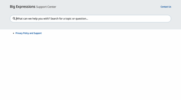 bigexpressions.helpsite.com