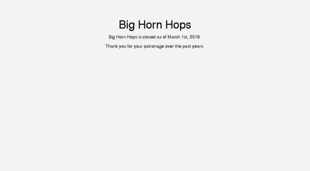 bighornhops.com