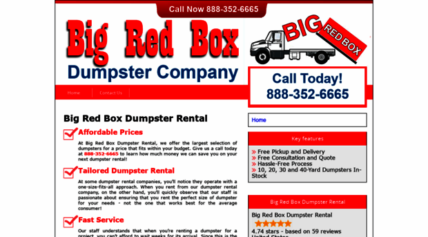 bigredboxdumpsterrental.com