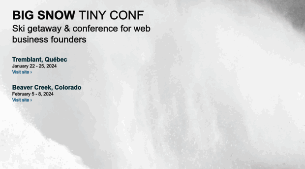 bigsnowtinyconf.com