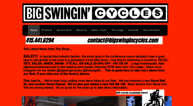 bigswingincyclestours.com