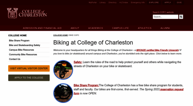 bike.cofc.edu