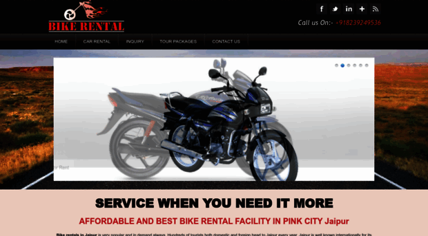 bikerentaljaipur.com