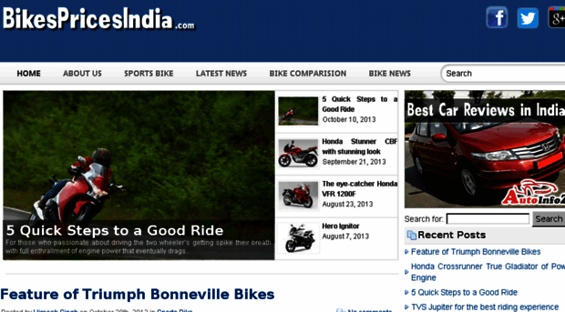 bikespricesindia.com