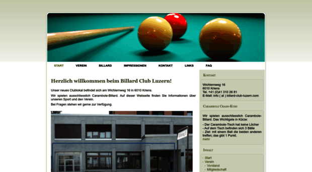 billard-club-luzern.com