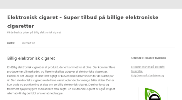 billigelektroniskcigaret.dk