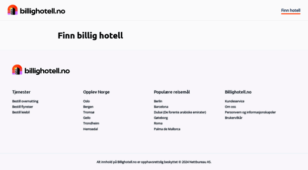 billighotell.no