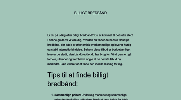 billigt-bredband.dk