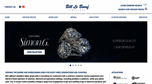 billleboeufjewellers.com