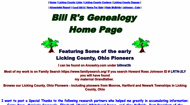 billrgenealogy.com