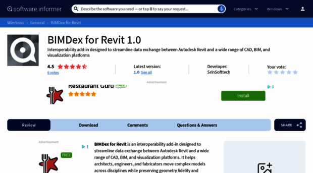 bimdex-for-revit.software.informer.com