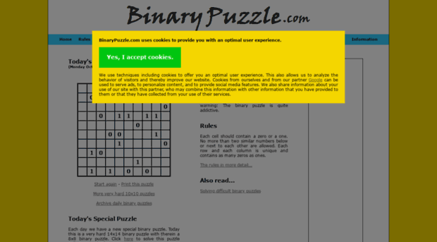 binarypuzzle.com