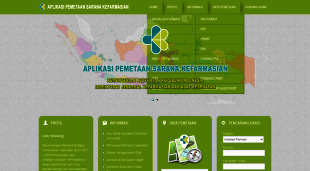 binfar.kemkes.go.id - APLIKASI PEMETAAN SARANA KEFAR... - Binfar Kemkes