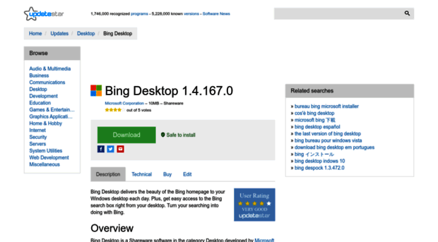 bing-desktop.updatestar.com