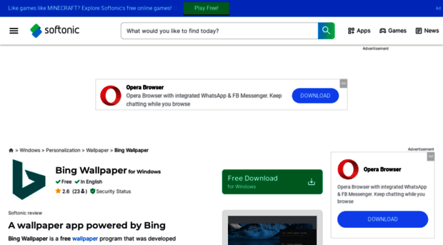 bing-wallpaper-pack.en.softonic.com