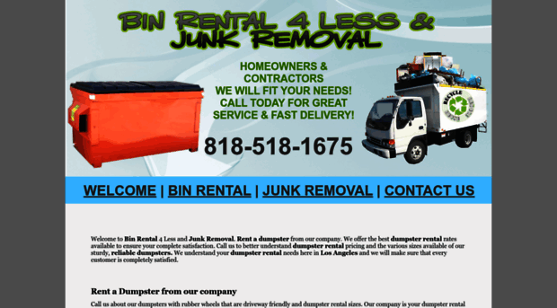 binrental4less.com