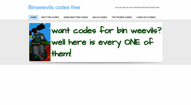 binweevilscodesfree.weebly.com