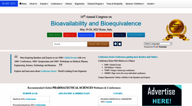 bioavailability-bioequivalence.pharmaceuticalconferences.com