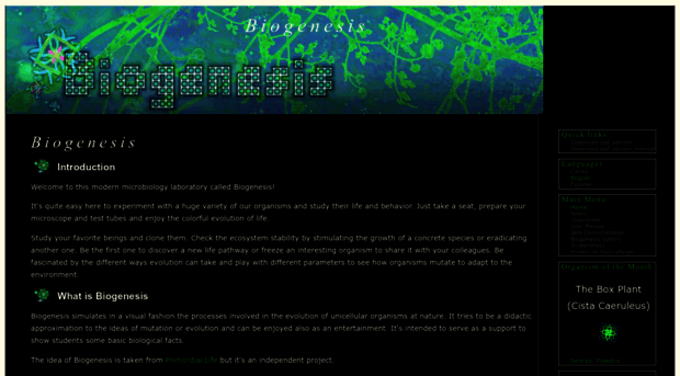 biogenesis.sourceforge.net