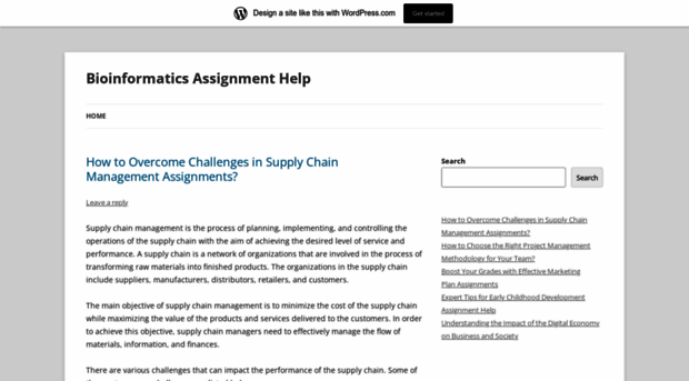 bioinformaticsassignmenthelp.wordpress.com