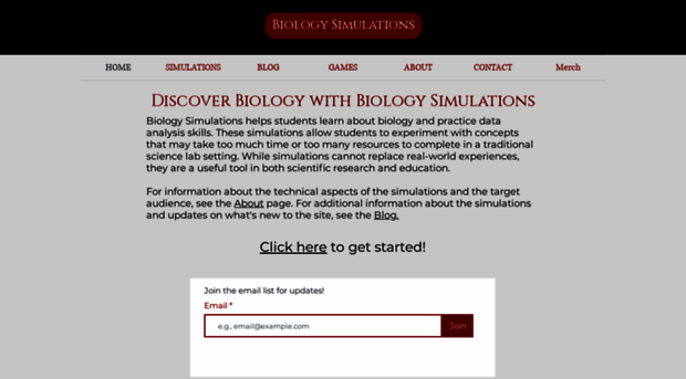 biologysimulations.com