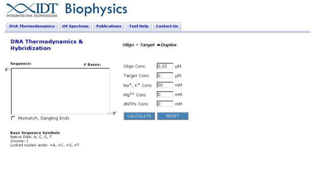 biophysics.idtdna.com