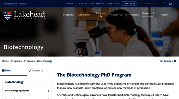 biotechnology.lakeheadu.ca