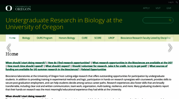 bioundergradresearch.uoregon.edu