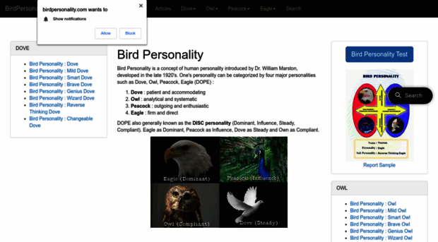 birdpersonality.com