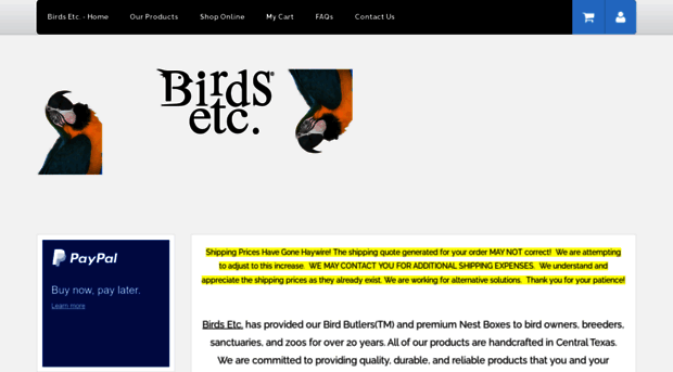 birdsetc.americommerce.com